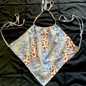 Y2K Handkerchief floral crop top